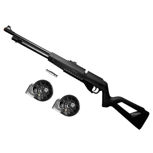 Carabina Airgun Pcp G850 5,5mm Qgk + Válvula Enchimento Qgk Preto 5.5 Mm