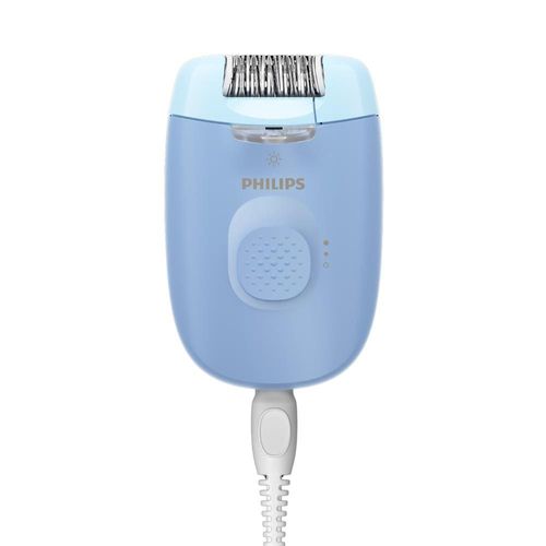 Depilador Philips Satinelle-C BRE247/00 Luz LED Cabeça Lavável 2 Velocidades Azul e Branco Bivolt