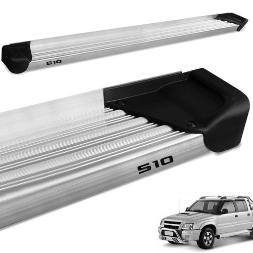 Estribo Lateral S10 Cd 1995 A 2011 Aluminio Natural A3