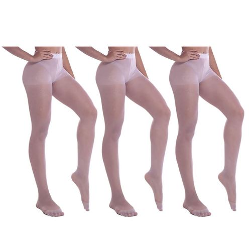Kit 3 Meias Calças Selene Clássica Fio 15 Feminina
