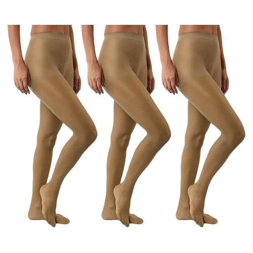 Kit 3 Meias-Calças Selene Clássica Fio 15 Feminina