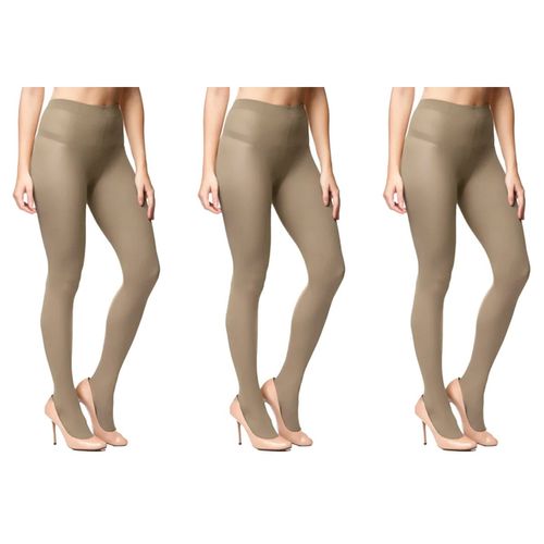 Kit 3 Meias-Calças Selene Opaca Fio 40 Feminino