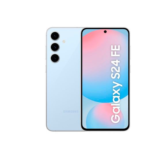 Smartphone Samsung Galaxy S24 FE 5G Azul 128GB, 8GB RAM, Galaxy AI, Câmera Traseira 50MP, Tela 6.7 60-120Hz, IP68 e Processador Exynos 2400e