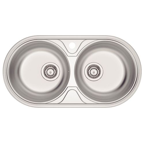 Cuba Tramontina Luna Duo 2C 36 BS Aço Inox Acetinado 84x44 cm