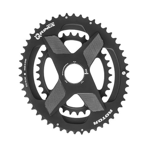 Coroa Oval Speed Double Rotor Qrings CNC 53-39 RV