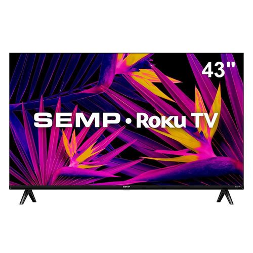 Smart TV 43 LED FHD SEMP R6610 com sistema operacional Roku, Wi-Fi, compatível com Google Assistente, Alexa e Apple Homekit