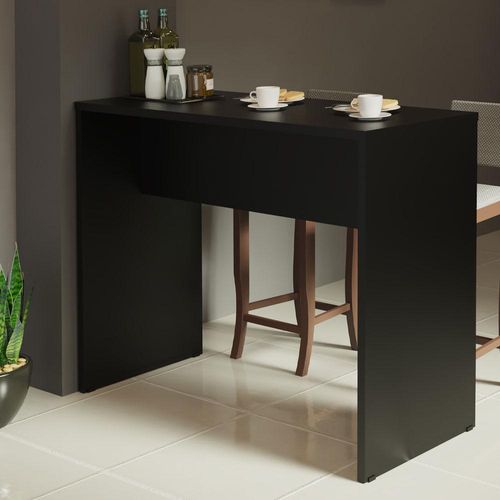 Bancada para Cozinha 115 cm Preto Reims Madesa