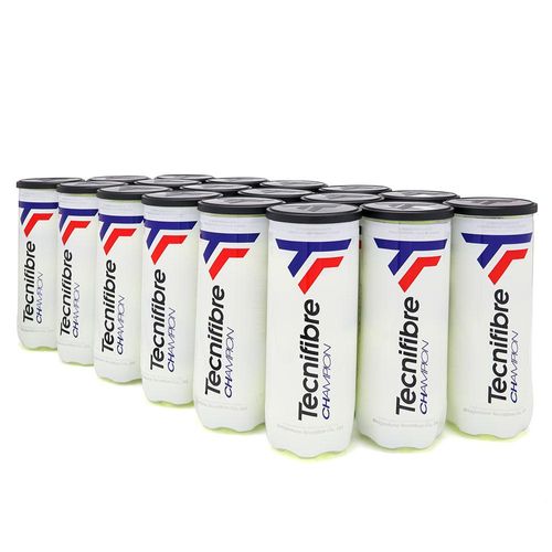 Bola de Tênis Tecnifibre Champion - Pack com 18 Tubos