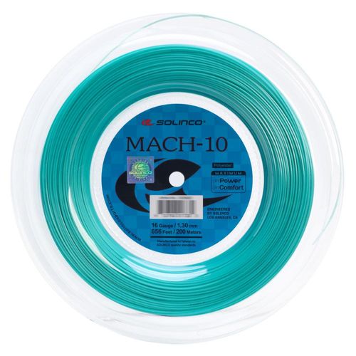 Corda Solinco Mach-10 Azul 16 1.30mm - Rolo com 200 Metros