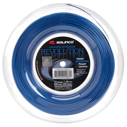 Corda Solinco Revolution 16L 1.25mm Azul - Rolo com 200 Metros