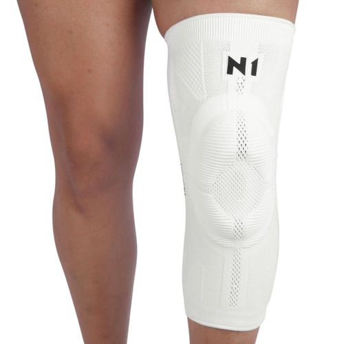 Joelheira N1 Sport Pro com Haste Lateral e Gel - 01 Unidade Branca