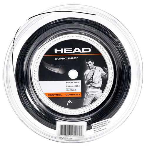 Corda Head Sonic Pro 16L 1.30mm Preta Rolo com 200 metros
