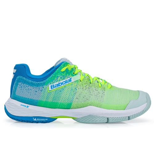 Tênis Babolat Jet Ritma - Padel - Limão Azul e Branco