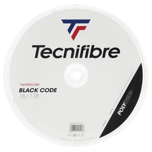 Corda Tecnifibre Black Code 18 1.18mm Preta - Rolo com 200 Metros