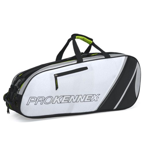 Raqueteira Prokennex Cool X6 Preta Cinza e Limão