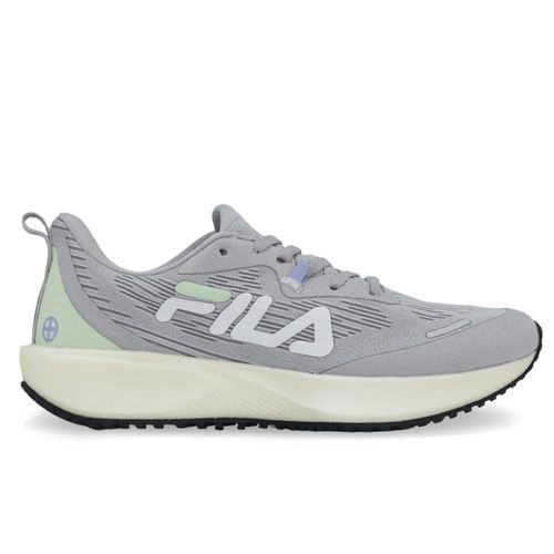 Tênis Fila Float Fenix Prata Azul Claro e Limão