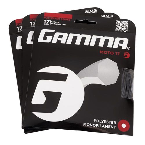 Corda Gamma Moto 17L 1.24mm Preta - Pack com 03 Unidades