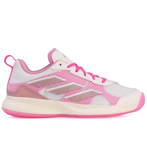 Tênis Adidas Avaflash Low Tennis Branco e Rosa