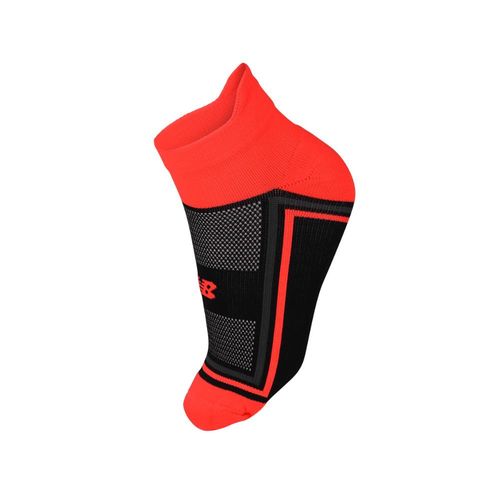 Meia New Balance Performance 3º Calcanhar Invisivel 39 AO 42 Preto e Laranja