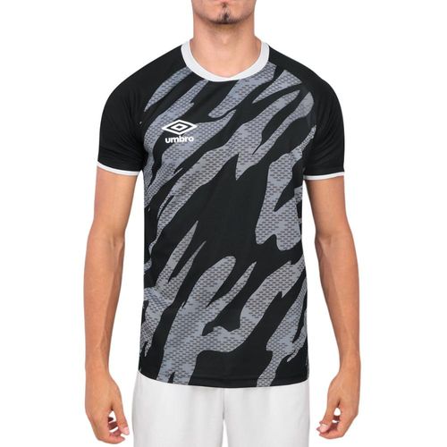 Camiseta Umbro Artillery Preto Branco E Grafite