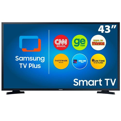 Smart TV 43" LED Full HD Samsung T5300 com HDR, Sistema Operacional Tizen, Wi-Fi, Espelhamento de Tela, Dolby Digital Plus, HDMI e USB