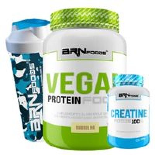 Kit Vegan 2kg + Creatina 100% 100g + Coqueteleira
