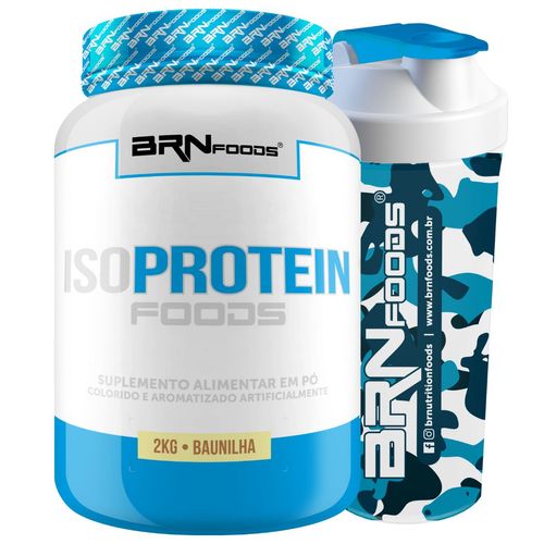 Kit Whey Protein Iso Protein 2kg + Coqueteleira - BRN FOODS