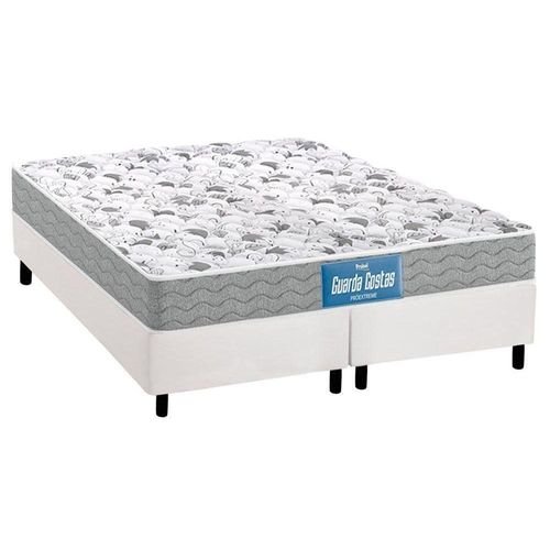 Cama Box Queen: Colchão Espuma Probel D33/Ep Double Face + Base White(158X198)