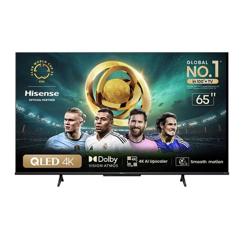 Smart TV 65" UHD 4K QLED Hisense 65Q6N Google TV com HDR10+, Dolby Atmos, Sports Mode, Game Mode Plus e Compatível com Alexa