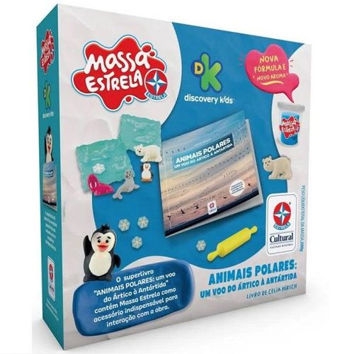Livro Animais Polares com Massa Estrela