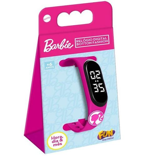 Barbie Relogio Digital Botton Fashion FUN