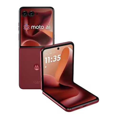 Smartphone Motorola Razr 60 Ultra 5G Vermelho 1TB, 16GB RAM + 16GB Ram Boost, Tela Dobrável 7.0 pOLED e Externa 4, Câmera Traseira 50MP e IP48