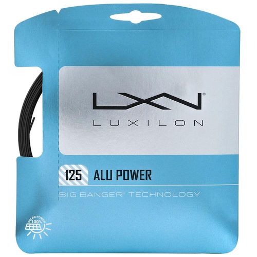 Corda Wilson Luxilon Alu Power Black 16L 1.25mm Preta - Set Individual