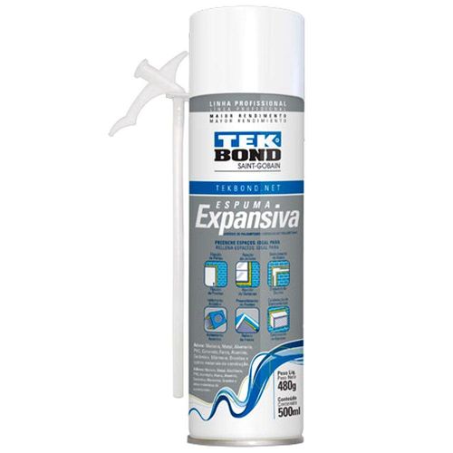Espuma Expansiva 500ml/480gr (lata Cinza) Tekbond Ef