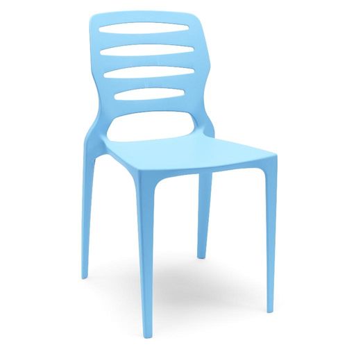 Cadeira Para Cozinha Área Gourmet Jardim Empilhável Larsen P03 Azul Celeste - Lyam Decor