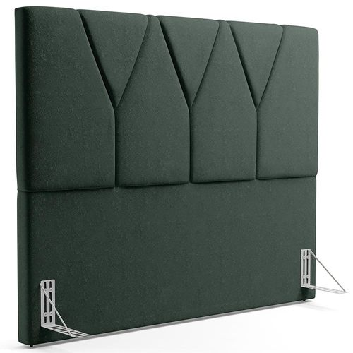 Cabeceira Cama Box Casal King 195 cm Aurora W01 Linho Verde Musgo - Lyam Decor