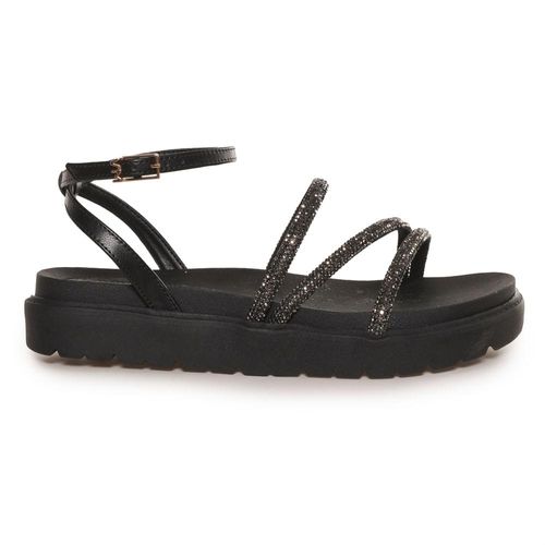 Sandália Via Marte Tira Strass Feminina