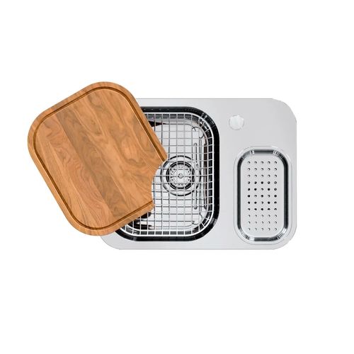 Cuba de Embutir Docol Lift 54,5x40 cm em Aço Inox Alto Brilho com Acessórios