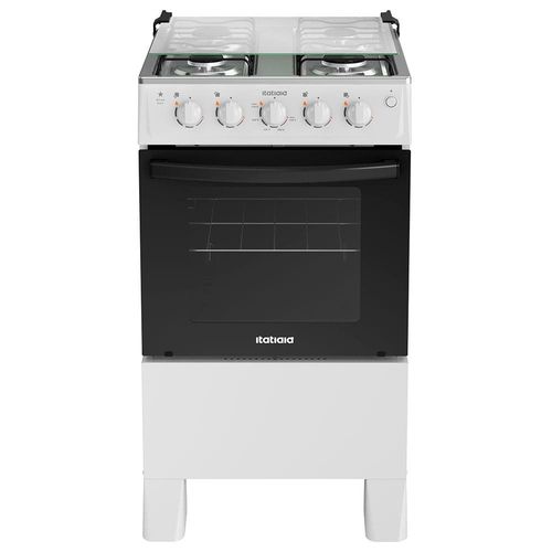 Fogão Itatiaia 4 Bocas Star New Com Mesa em Inox e Acendimento Automático - Branco
