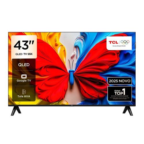 Smart TV 43” TCL 43S5K QLED Full HD Google TV Wi-Fi