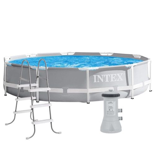 Piscina Estrutural Prism Litros Bomba Filtro 220v E Escada Intex