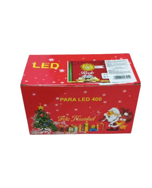 Rede Cascata 296 LEDs Fosco Branco Frio Fio Branco - Top Natal