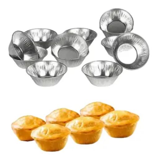 Forma de Alumínio Para Empada - 100 unidades 50ml Mello