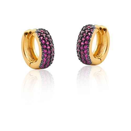 Conjunto Colar e Brinco Elegance zirconias semijoia