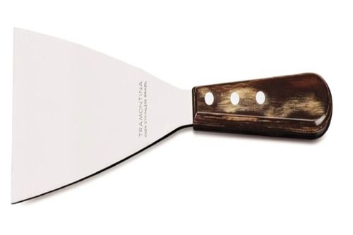 Espátula Raspador Polywood 5" Aço Inox Castanho - Tramontina