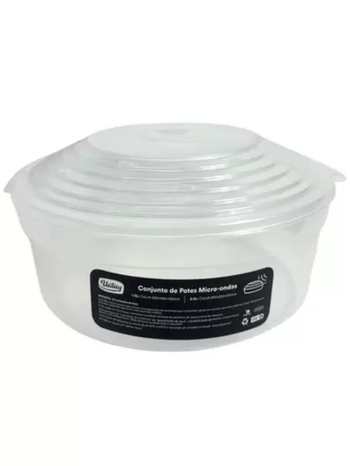 Pote Multiuso Com Tampa 2,5L Utility