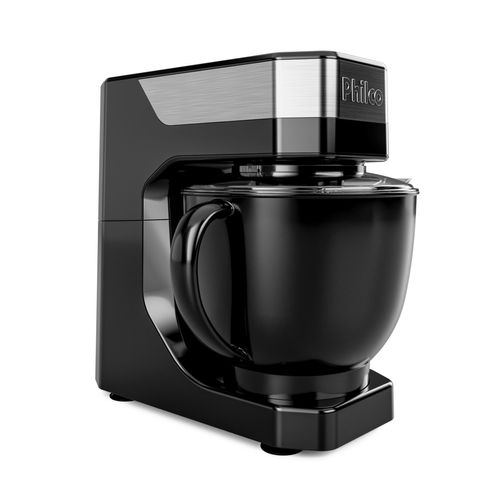 Batedeira Planetária Philco PBP90A 5L 900W Tampa Antirrespingo 12 Velocidades Preta