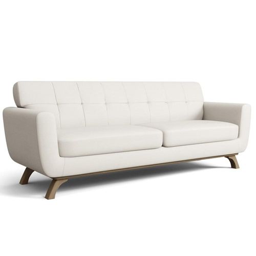 Sofá 3 Lugares Sala de Estar Miami 230 cm D02 Linho Cru A-430 - Lyam Decor