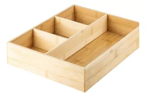 Organizador de Gavetas com 4 Nichos em Bambu Keep - Ou