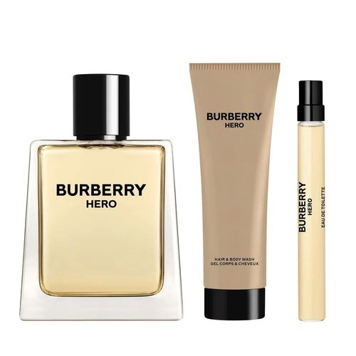 Kit Burberry Hero  Eau De Toilette + Gel De Banho + Travel Size Masculino-100 ml
